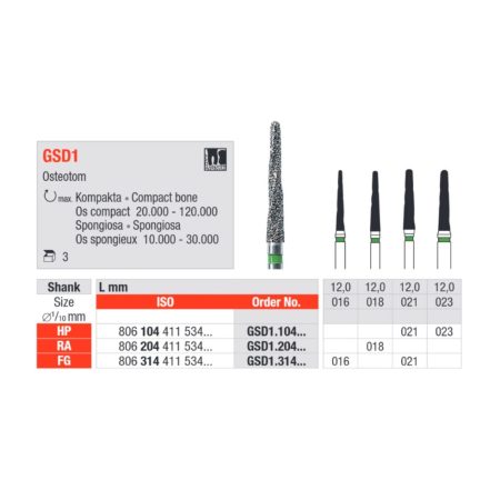 EDENTA ΔΙΑΜΑΝΤΙ ΟΣΤΕΟΤΟΜΙΑΣ GSD1